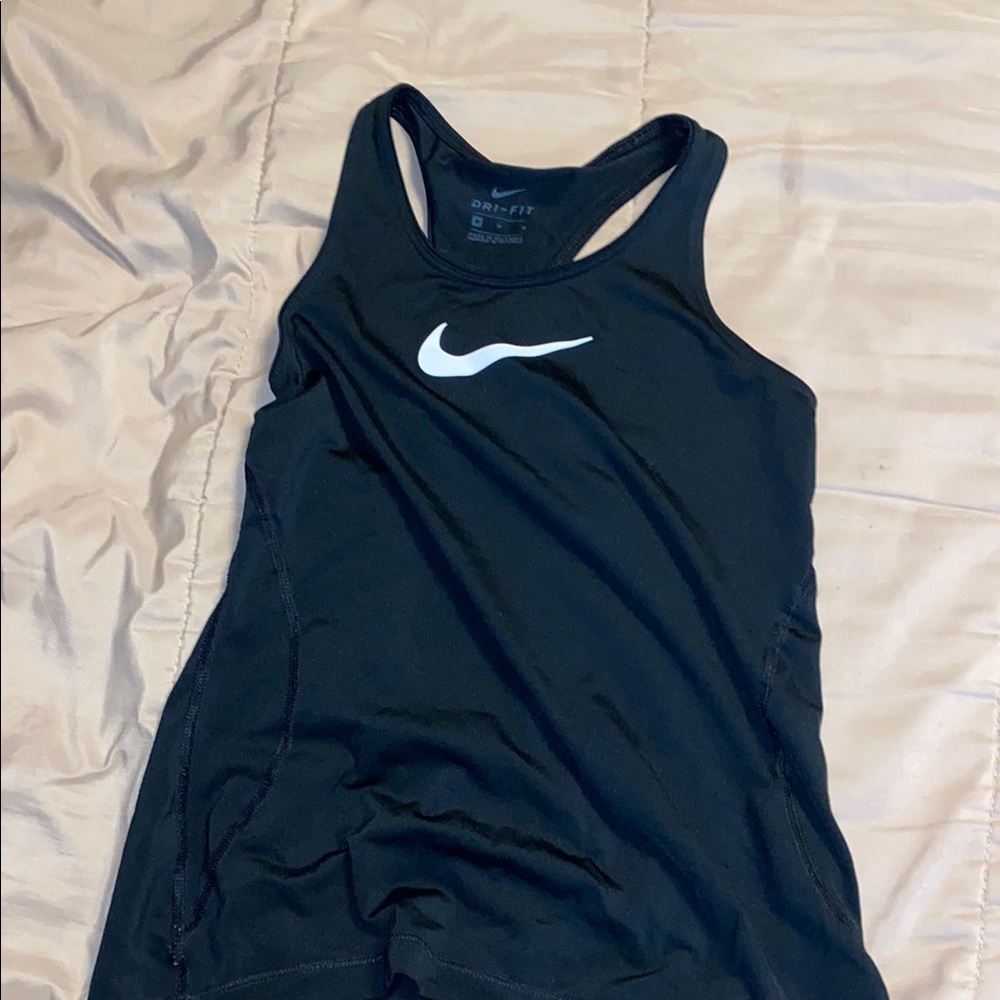 Nike Women's Black Dri-FIT Tank Top